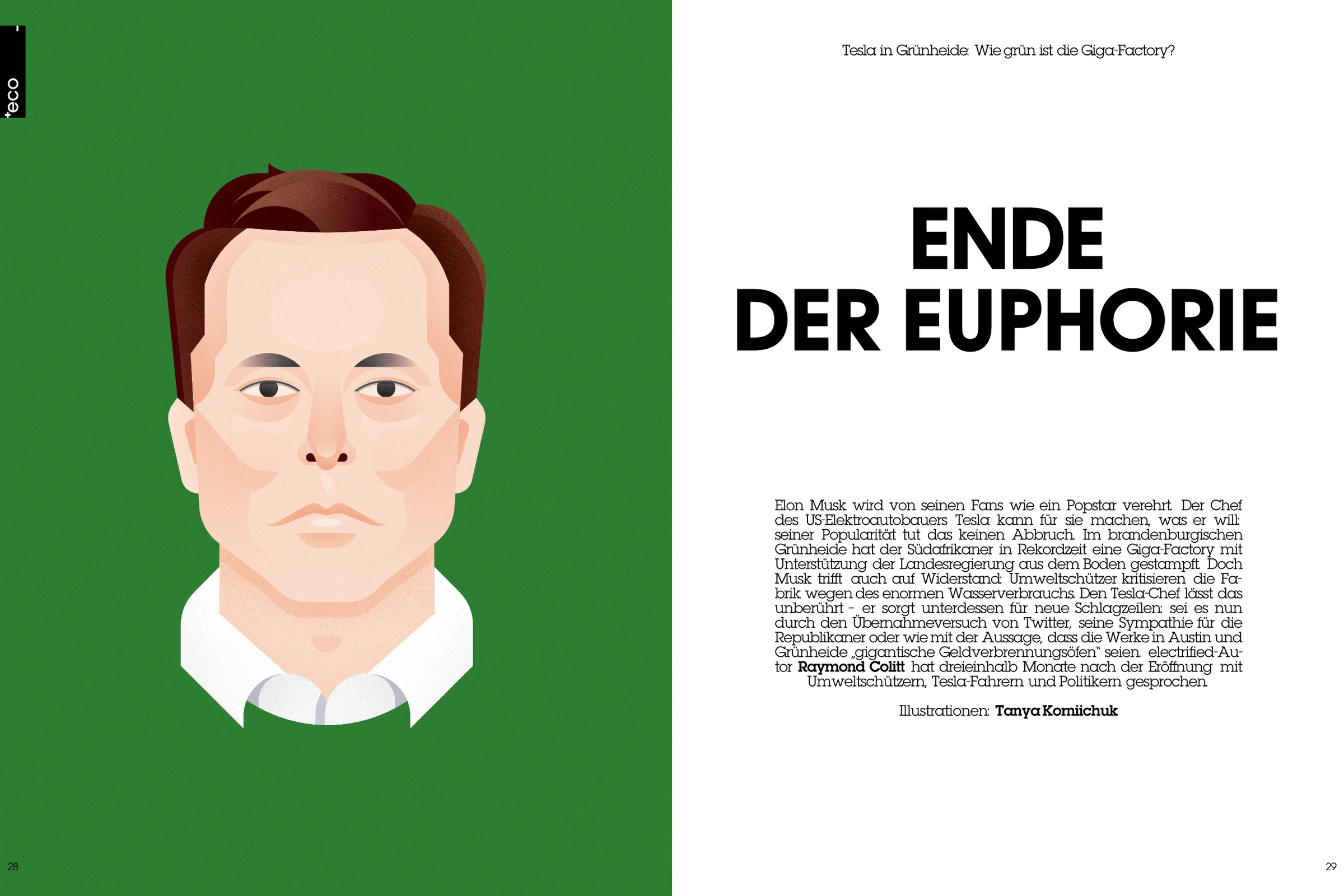 Tesla Factory Illustration — Electrified Magazine — artwork 2