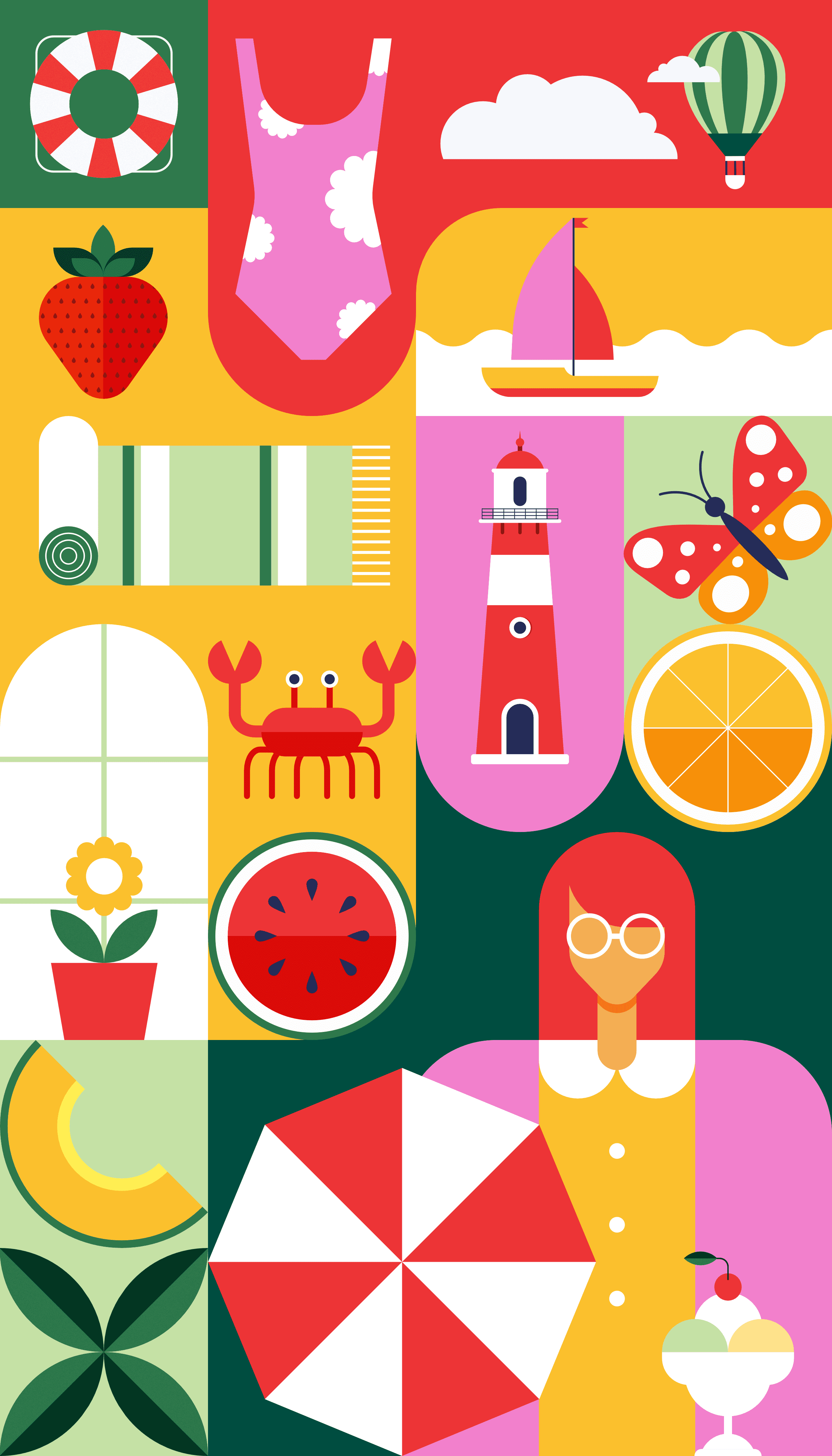 Summer Mosaic — Illustration and Animation — artwork 1