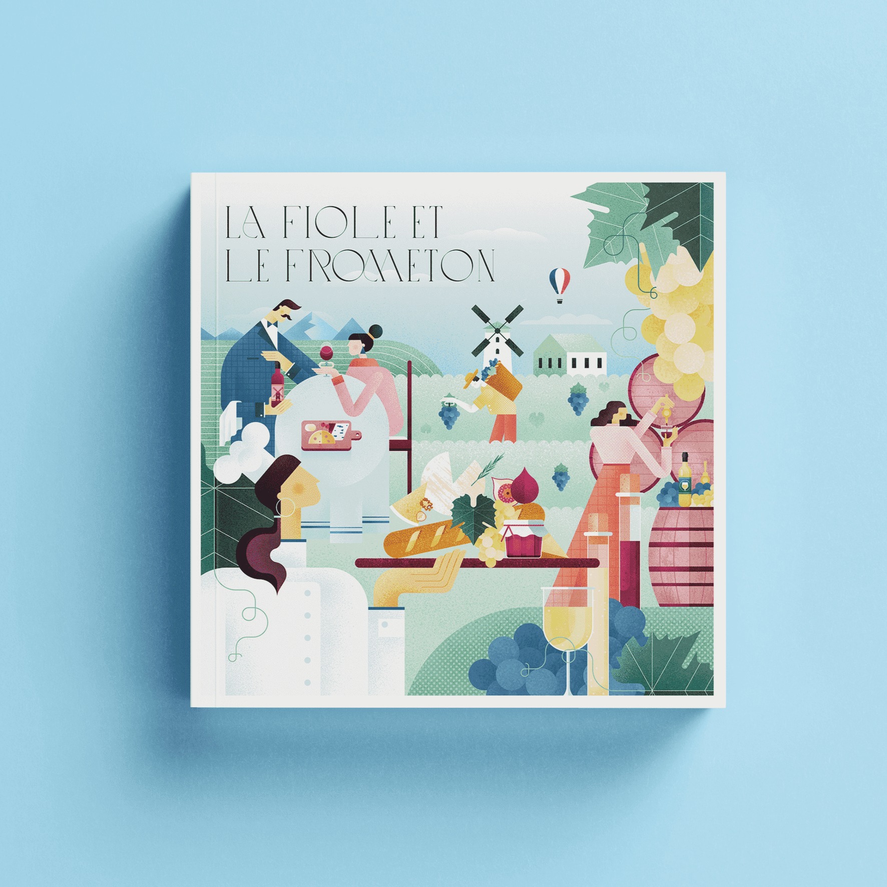 I design captivating covers and illustrations for a book on French wines and natural cheeses. It explores their production process, pairing suggestions, and highlights four main chapters: White, Red Wine, Rosé, and Champagne. Additionally, I create delightful illustrations featuring a variety of accompanying elements such as cheese, bread, and appetizers. Get ready to indulge!