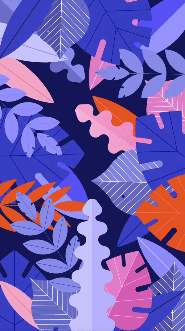 Illustration and animation exploring a mysterious forest