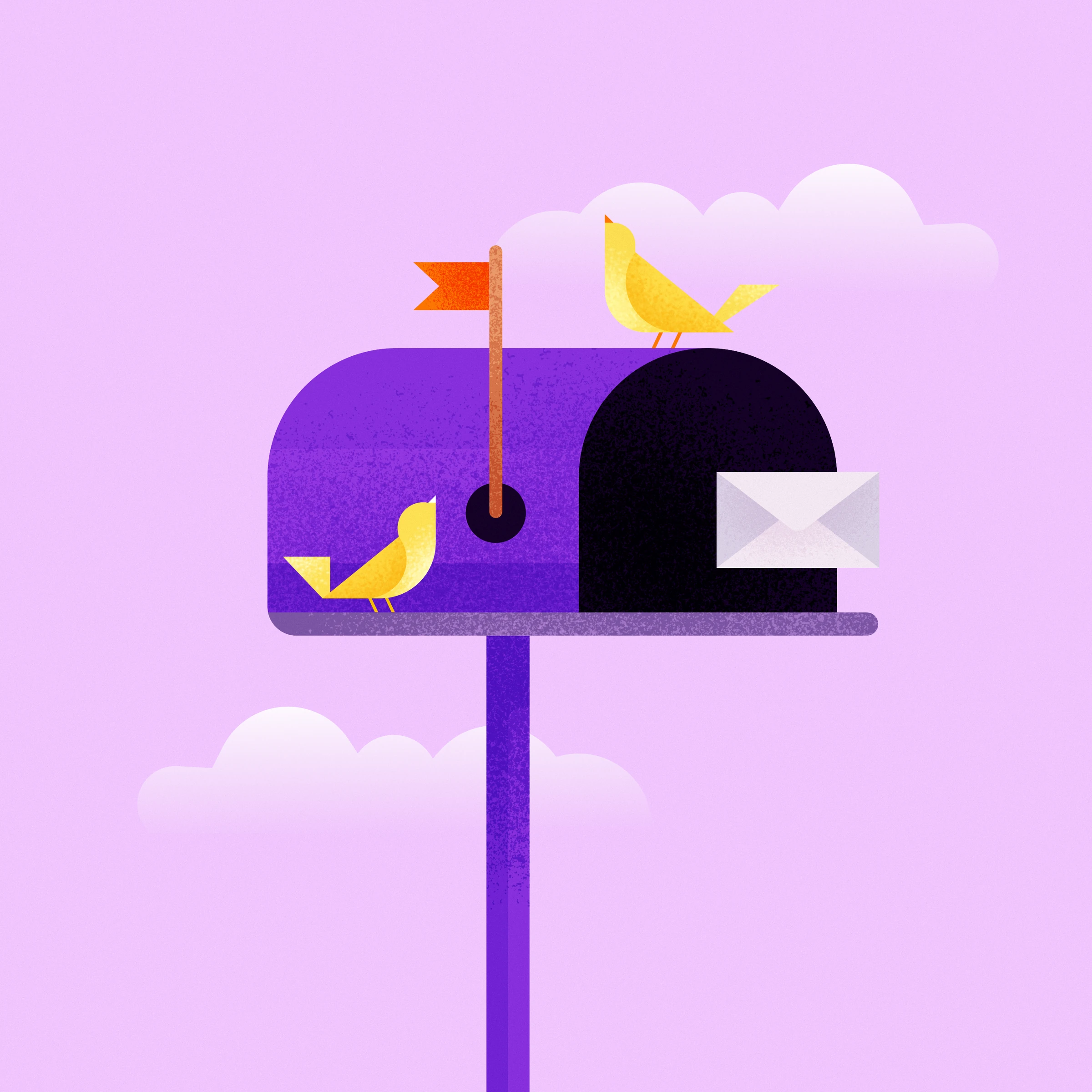 Illustrated envelope