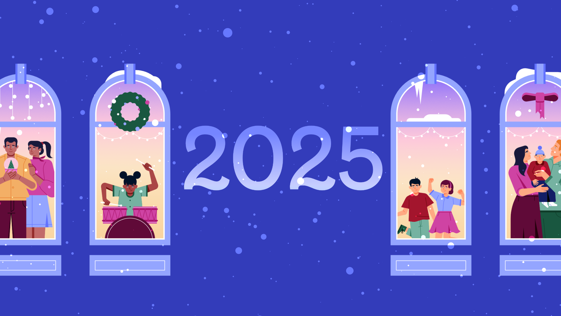 World Economic Forum 2025 holiday greeting banner